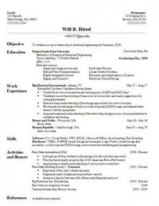 CV Resume format Graduate Resume template